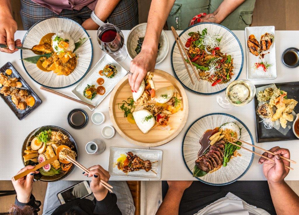 A table full of the food on offer at KIBOU Cheltenham